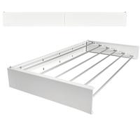 foxydry Hide, Stendino da muro, stendibiancheria da parete e da balcone, stendino da esterno e interno a scomparsa, stendino richiudibile 71x35x13 cm (71 cm, Bianco (Limited Edition))
