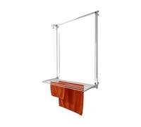 foxydry Wall, stendibiancheria da parete saliscendi, richiudibile, 128 cm