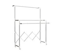 STENDIBIANCHERIA HOMCOM IT850-350V00SR - verticale pieghevole in acciaio inox