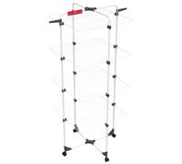 Stendibiancheria in acciaio 4 ripiani verticale a torre con 40mt lineari per stendere Modular 4