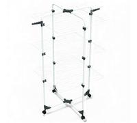 Stendibiancheria in acciaio trattato con 3 ripiani e ruote 30 metri lineari per stendere Modular 3