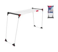 Stendibiancheria Infinity Compact In Acciaio Inox. Griglia Estensibile 2 Mt Con