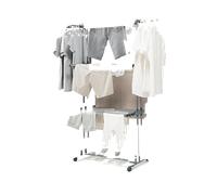 E_0002_V0103921 Innovagoods Stendibancheria Verticale Pieghevole con Ruote Dolve