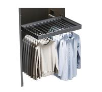 Stendibiancheria Invisibile For Lavatrice, Porta Pantaloni Estraibile In Lega Di Alluminio, Appendiabiti Nascosto Retrattile For Balcone Di Casa(514-564mm)