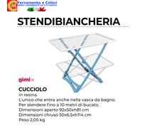 Stendibiancheria Pavimento GIMI CUCCIOLO Stendino Resina Cavalletto Ripiegabile