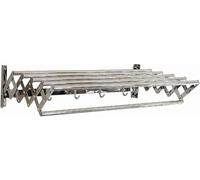 Stendibiancheria per montaggio a parete Stendibiancheria espandibile per montaggio a parete 6 barre per appendere indumenti, ideale per lavanderia, area di servizio del bagno (dimensioni: 60 * 36 cm)