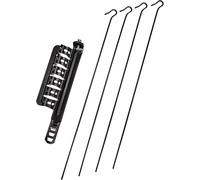 Stendibiancheria Per Stufa | 6 Bacchette Elastiche | Chiusura Regolabile Diametro 8-13 cm | 3 Colori Disponibili (Nero)