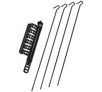 STENDIBIANCHERIA per STUFA NERO ,adatto per tubi stufa pellet e normali regolabile da cm. 8 a cm. 13 SB063 B N di Giussani Rapid