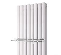 Stendibiancheria per termosifone, sopra i vestiti sopra il radiatore, portasciugamani con 6 ganci costruito per una resistenza funzionale (50 cm)