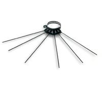 Stendibiancheria PER TUBI STUFA A 6 ASTE,COLORE BIANCO-MARRONE-NERO (SPECIFICARE