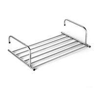 Stendibiancheria pieghevole con robusti tubi in acciaio inossidabile, design salvaspazio per uso interno o esterno, supporta indumenti pesanti in modo sicuro (40 cm)