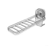 Stendibiancheria pieghevole con ventosa e sistema di montaggio a parete, fornendo una soluzione portatile ed efficiente in termini di spazio (trasparente)