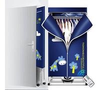 Stendibiancheria Pieghevole elettrica riscaldata con Telecomando, asciugatrice Portatile a 2/3 Livelli, Timer Digitale a Risparmio energetico (anioni), Armadio ad Asciugatura ad Aria Calda da 1500 W