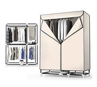 Stendibiancheria portatile, asciugatrice elettrica silenziosa per stendibiancheria, asciugatrice riscaldata da 850 W con temporizzazione, asciugatrice a doppio strato di grande capacità da 30 kg per