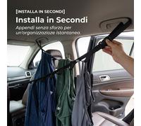Stendibiancheria Portatile per Auto, Filo Stendibiancheria Multifunzionale