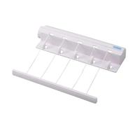 Stendibiancheria Portatile Retrattile, Montaggio a Parete, Stendibiancheria Estensibile con 5 Corde, Regolabile, Linee Retrattili, Appendiabiti Fisso, Automatico - 3 m