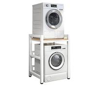 Stendibiancheria regolabile per lavatrice e asciugatrice a caricamento frontale, supporto salvaspazio con capacità di peso di 400 kg, ideale per piccoli spazi e nization domestico.