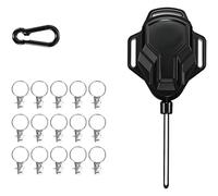 Stendibiancheria Retrattile 9m Corda da Viaggio Portatile 15 Clip per Uso Balcon