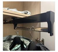 Stendibiancheria retrattile for indumenti e biancheria - Robusto porta pantaloni estraibile retrattile, asta for armadio regolabile, asta for armadio estraibile con ammortizzatore, asta appendiabiti e