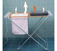 Stendibiancheria Riscaldato con 8 Tubi Riscaldati - Stendibiancheria Riscaldato Tipo X Domestico, Asciugatrice Elettrica Pieghevole per Interni per Asilo Nido/Camera dei Bambini/Bagno Pubblico, ad