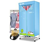 Stendibiancheria Riscaldato Piccolo Armadio Elettrico Casa Appartamenti 1000W Stendibiancheria Domestica Portatile Stendino Stendibiancheria Bagnato Asciugatrice Ad Aria Calda Asciugatura Ar