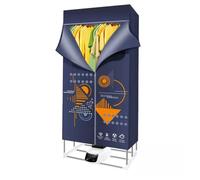 Stendibiancheria Riscaldato Pieghevole di Grande capacità per Vestiti, Asciugatrice Elettrica Multi-Velocità ad Asciugatura Rapida, Asciugatrici ad Aria Touch Screen ad Ampio Spazio Risparmio Energetico Riscaldato per Interni,A