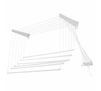 Stendibiancheria Saliscendi Salvaspazio in Resina 100x70 cm - Perfetto per Interni ed Esterni