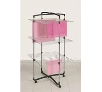 Stendibiancheria Stendino A Torre Tre Ripiani 131x2x72 Cm Metaltex