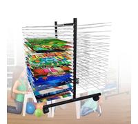 Stendibiancheria su ruote, in acciaio resistente, per dipinti ad olio 8K, ideale per progetti artistici scolastici e club, soluzione versatile per artisti