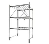 Stendibiancheria Verticale Salvaspazio con 3 Ripiani Design Alluminio | Controllo della Temperatura, Funzione Timer, Capacità di Carico 30 KG, Stendino Elettrico a Richiudibile(Standard version)