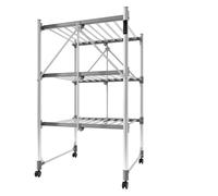 Stendibiancheria Verticale Salvaspazio con 3 Ripiani Design Alluminio | Controllo della Temperatura, Funzione Timer, Capacità di Carico 30 KG, Stendino Elettrico a Richiudibile(Upgraded version)
