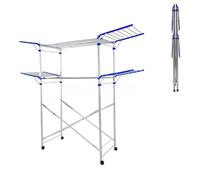 Stendibiancheria Verticale Stendilenzuola Alluminio Anotizzato Maxi per Lenzuola