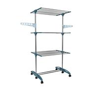 Stendibiancheria Vestiti Stendino extra Large 4 Tier Cavallo Binario Pieghevole