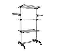 Stendibiancheria Vestiti Stendino extra Large 4 Tier Cavallo Binario Pieghevole