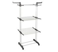 STENDINO A TORRE 3 PIANI STENDIBIANCHERIA BUCATO MULTIPIANO IN ALLUMINIO C/RUOTE