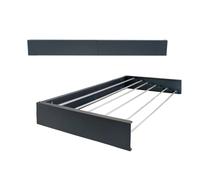 foxydry Hide, Stendino da muro, stendibiancheria da parete e da balcone, stendino da esterno e interno a scomparsa, stendino richiudibile 71x35x13 cm (71 cm, Antracite)