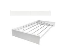 foxydry Hide, Stendino da muro, stendibiancheria da parete e da balcone, stendino da esterno e interno a scomparsa, stendino richiudibile 71x35x13 cm (71 cm, Bianco (Limited Edition))