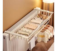 Stendino da Termosifone, Stendino da Balcone Regolabile, In Grado di Resistere a Temperature Elevate Fino a 120 °c, può Contenere Asciugamani, Calzini, Scarpe, Vestiti(40cm/15.7in)