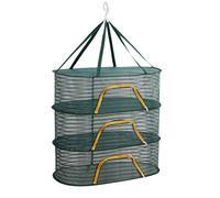 Stendino per erbe,Stendino per erbe con cerniera | Essiccatore a rete per cime,Scaffale con cerniere, stendibiancheria pieghevole a 3 strati per germogli, frutta, verdura, erbe aromatiche, pesce, vest