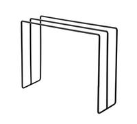 Stendino per strofinacci 11,2 x 4 x 9 pollici 3 file Porta salviette da appoggio in ferro Porta asciugamano da terra per bagno Cucina (Black)