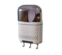 Stendino Per Utensili, Scolaposate Scolapiatti Scolapiatti Scolapiatti Per Portautensili con Coperchio Per La Cucina Domestica Mettendo Le Stoviglie(luna bianca)