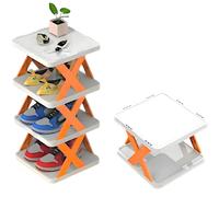 Stendino pieghevole per scarpe - Arancione / 4 livelli