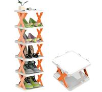 Stendino pieghevole per scarpe - Arancione / 6 livelli