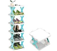 Stendino pieghevole per scarpe - Blu / 6 livelli