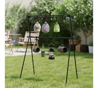Stendino Portatile a X Montaggio Rapido per Picnic, Giardino