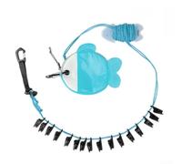 Stendino Portatile Nylon 15D al per vento Stendino Portatile | Lunghezza variabile 3.5-7m, 16 mollette a coccodrillo, ideale per balconi e giardini(Blue+boards)