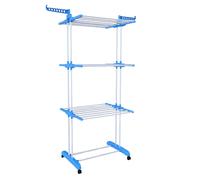 Stendino Stendibiancheria Verticale Torre 3 Ripiani Salvaspazio 172x47x62 cm