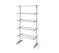 Stendino Verticale Elettrico 300W alto a Torre 36 Tubi Riscaldanti Pieghevole richiudibile salvaspazio 24 Metri di stenditura in Alluminio no ruggine Rapido Asciugabiancheria Stendibiancheria