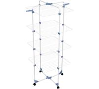 Stendino Verticale Modular 4 Livelli 71×71×169 cm Resistente con Ruote Portatile