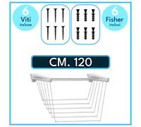 Stendipanni da Parete Muro Regolabile Stendibiancheria Grande 100/120/140/160 cm